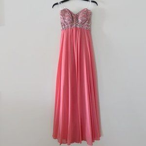 Wedding guest or bridesmaid dress, Prom dress with beaded top